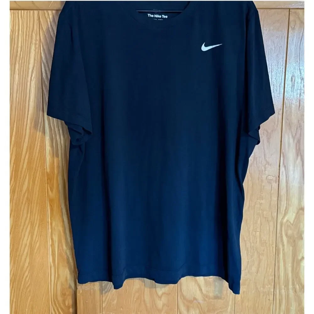 Men's Nike Dri-Fit Black Swoosh Cotton Blend T-Shirt XL